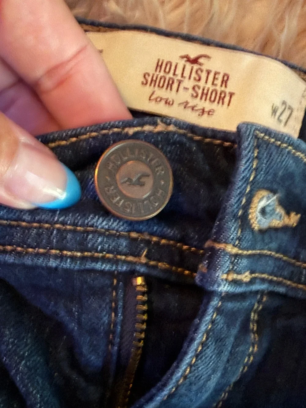 Hollister Rolled Cuff Denim Shorts